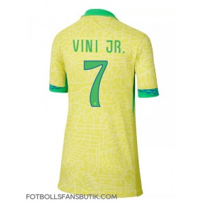 Brasilien Vinicius Junior #7 Replika Hemmatröja Damer Copa America 2024 Kortärmad